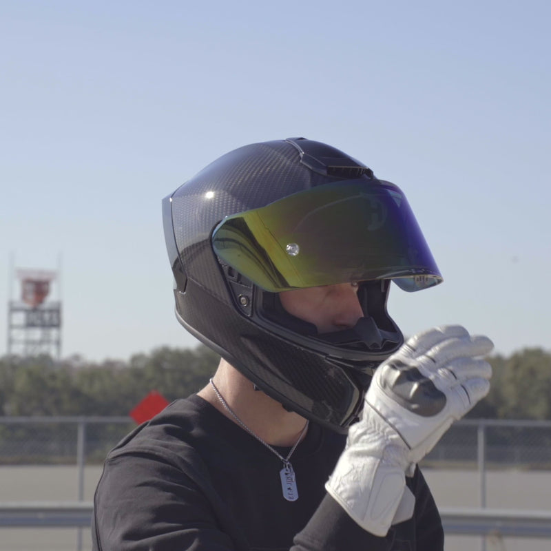 Load and play video in Gallery viewer, D.O.T. & ECE Daytona Viper- Grey Carbon Fiber