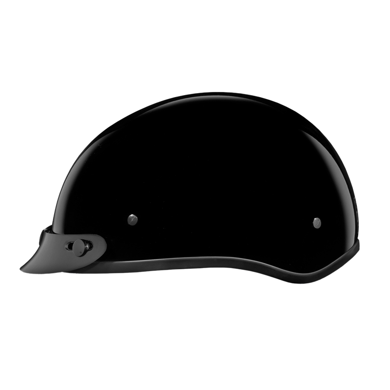 Load image into Gallery viewer, DOT Approved Daytona Skull Cap Half Shell Motorcycle Helmet - Beanie Style for Motorcycles, Cruisers, Scooters, and Mopeds - Hi-Gloss Black