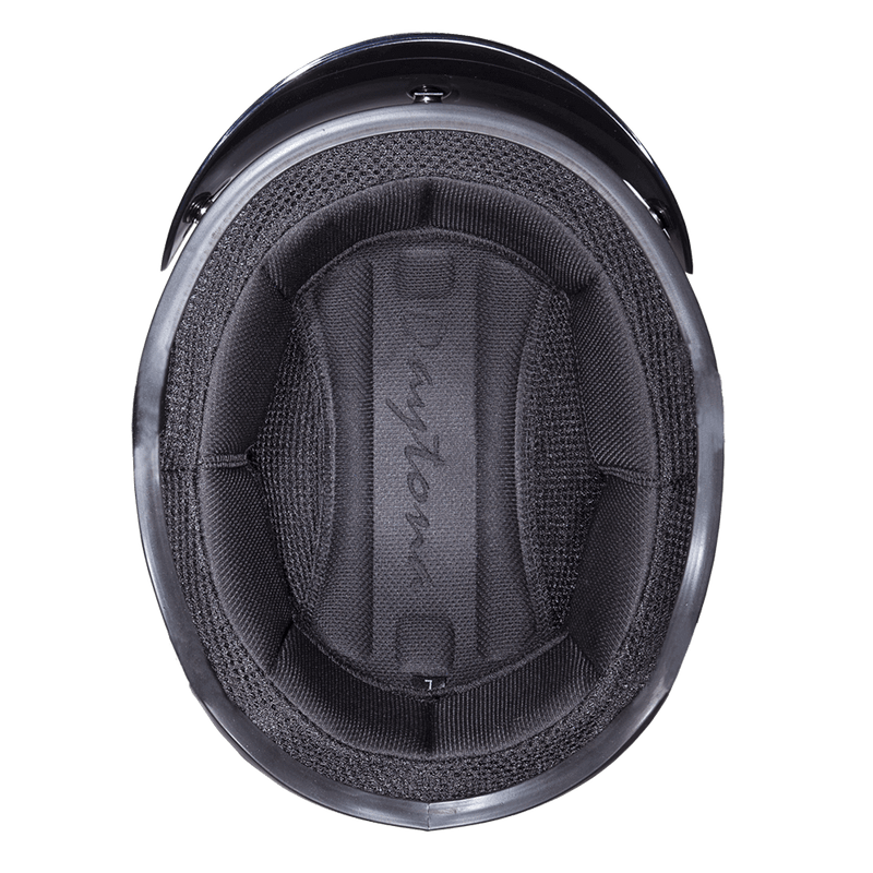 Load image into Gallery viewer, D.O.T. Daytona Skull Cap Jr.- Hi-Gloss Black