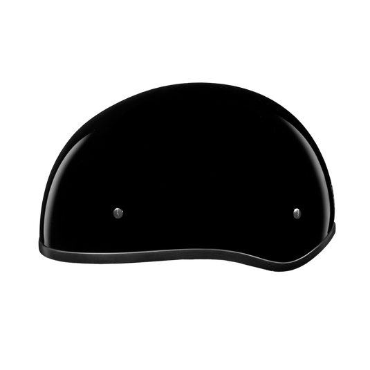DOT Approved Daytona Skull Cap Half Shell Motorcycle Helmet - Beanie Style for Motorcycles, Cruisers, Scooters, and Mopeds W/O Visor- Hi-Gloss Black