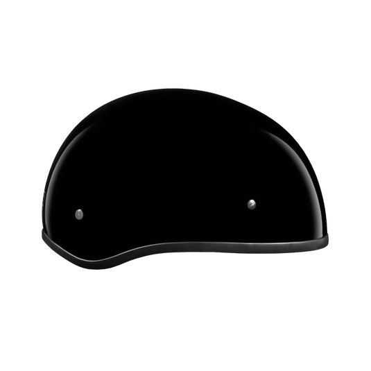 DOT Approved Daytona Skull Cap Half Shell Motorcycle Helmet - Beanie Style for Motorcycles, Cruisers, Scooters, and Mopeds W/O Visor- Hi-Gloss Black