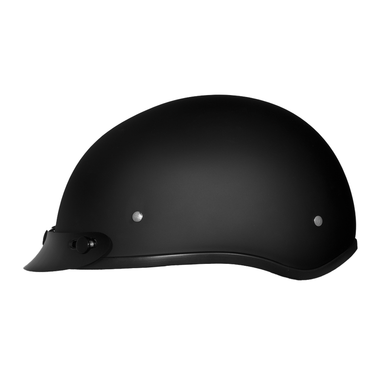 Load image into Gallery viewer, DOT Approved Daytona Skull Cap Half Shell Motorcycle Helmet - Beanie Style for Motorcycles, Cruisers, Scooters, and Mopeds - Dull Black