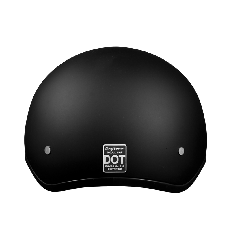 Load image into Gallery viewer, DOT Approved Daytona Skull Cap Half Shell Motorcycle Helmet - Beanie Style for Motorcycles, Cruisers, Scooters, and Mopeds - Dull Black