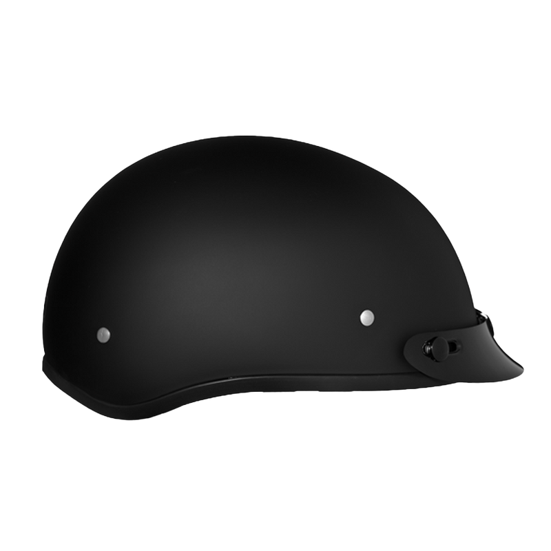 Load image into Gallery viewer, DOT Approved Daytona Skull Cap Half Shell Motorcycle Helmet - Beanie Style for Motorcycles, Cruisers, Scooters, and Mopeds - Dull Black