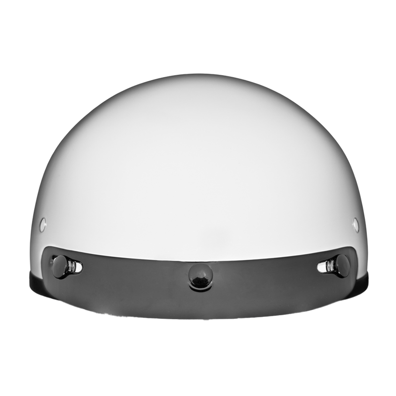 Load image into Gallery viewer, DOT Approved Daytona Skull Cap Half Shell Motorcycle Helmet - Beanie Style for Motorcycles, Cruisers, Scooters, and Mopeds - Hi-Gloss White