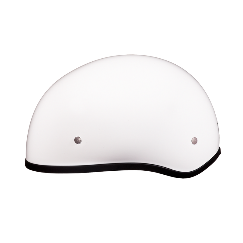 Load image into Gallery viewer, DOT Approved Daytona Skull Cap Half Shell Motorcycle Helmet - Beanie Style for Motorcycles, Cruisers, Scooters, and Mopeds W/O Visor- Hi-Gloss White