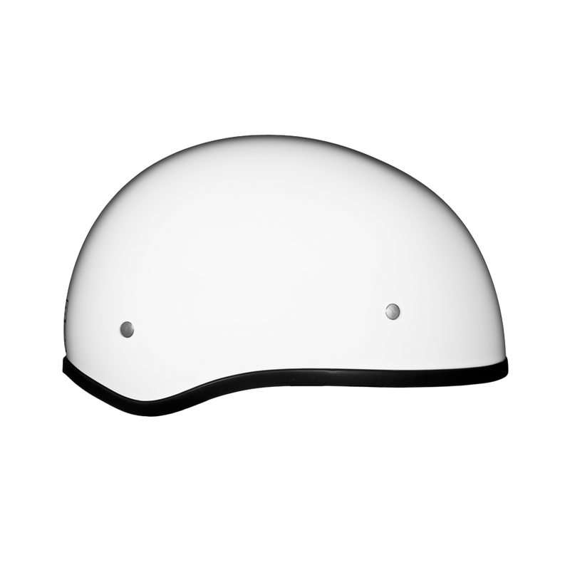 Load image into Gallery viewer, D.O.T. Daytona Skull Cap W/O Visor- Hi-Gloss White
