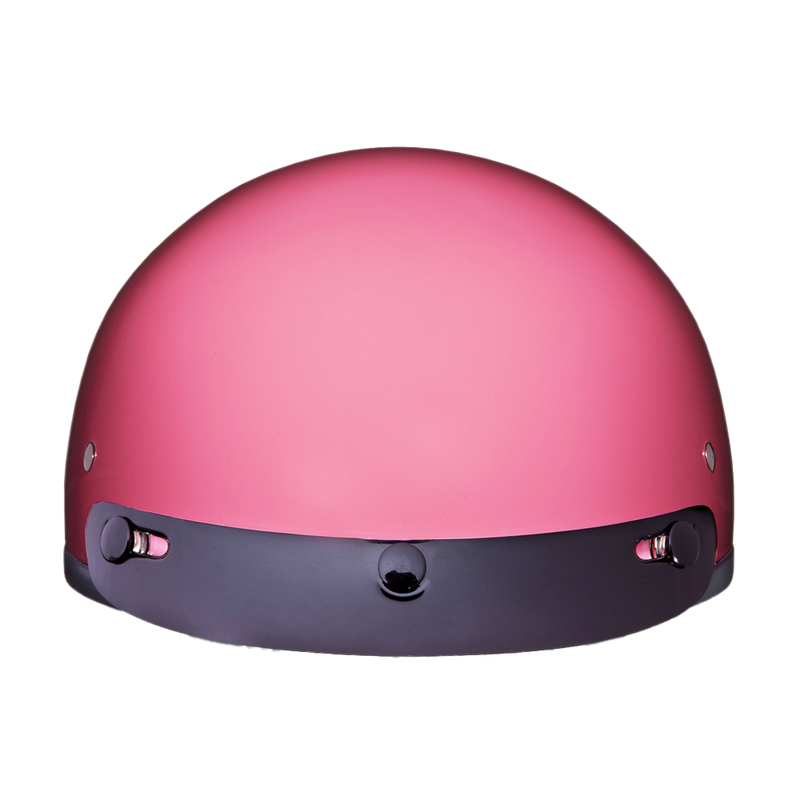 Load image into Gallery viewer, DOT Approved Daytona Skull Cap Half Shell Motorcycle Helmet - Beanie Style for Motorcycles, Cruisers, Scooters, and Mopeds - Hi-Gloss Pink