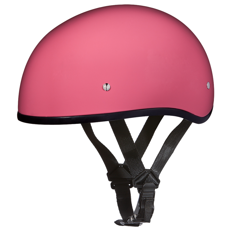 Load image into Gallery viewer, DOT Approved Daytona Skull Cap Half Shell Motorcycle Helmet - Beanie Style for Motorcycles, Cruisers, Scooters, and Mopeds W/O Visor- Hi-Gloss Pink