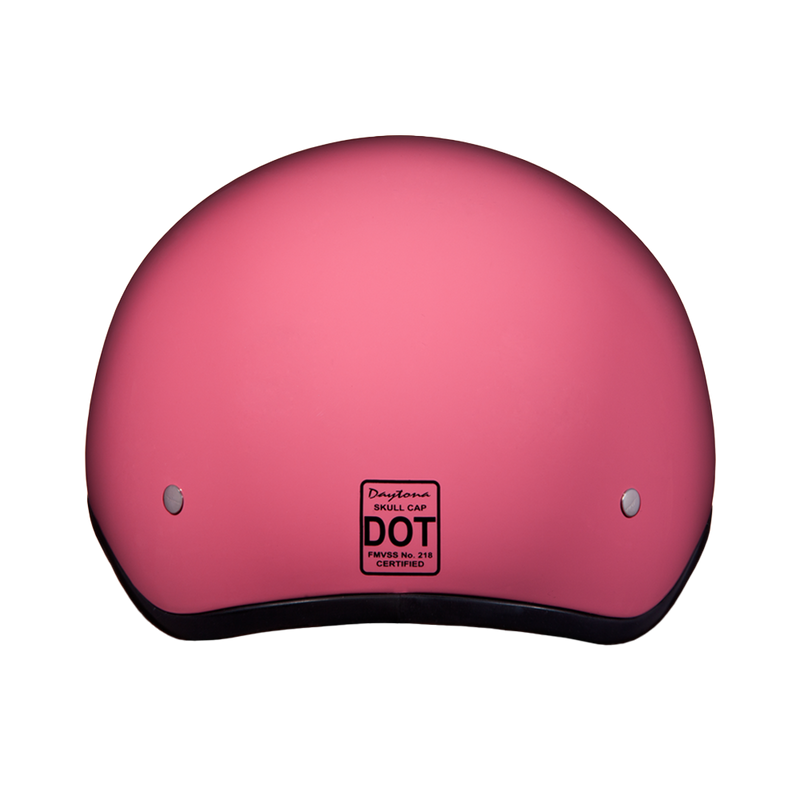 Load image into Gallery viewer, DOT Approved Daytona Skull Cap Half Shell Motorcycle Helmet - Beanie Style for Motorcycles, Cruisers, Scooters, and Mopeds W/O Visor- Hi-Gloss Pink