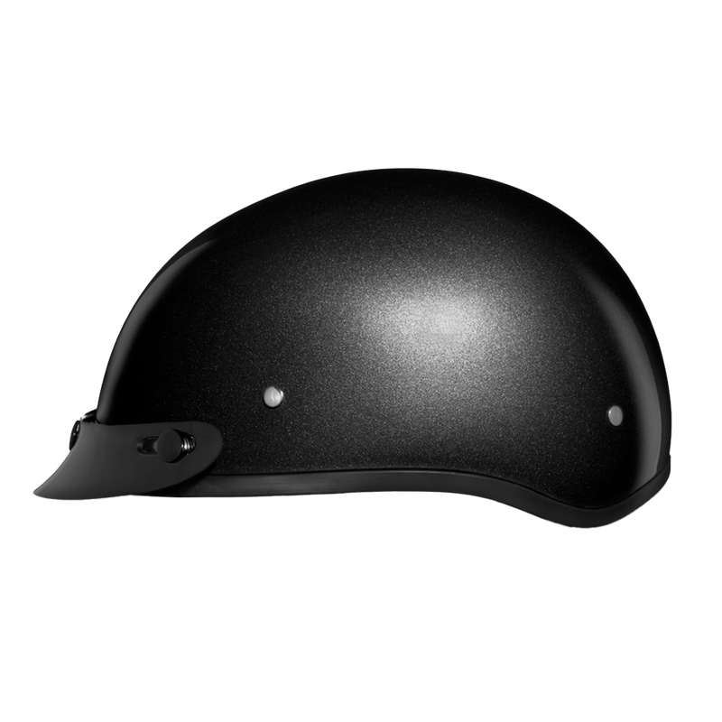 Load image into Gallery viewer, DOT Approved Daytona Skull Cap Half Shell Motorcycle Helmet - Beanie Style for Motorcycles, Cruisers, Scooters, and Mopeds - Gun Metal Grey Metallic