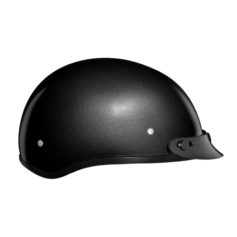Load image into Gallery viewer, DOT Approved Daytona Skull Cap Half Shell Motorcycle Helmet - Beanie Style for Motorcycles, Cruisers, Scooters, and Mopeds - Gun Metal Grey Metallic