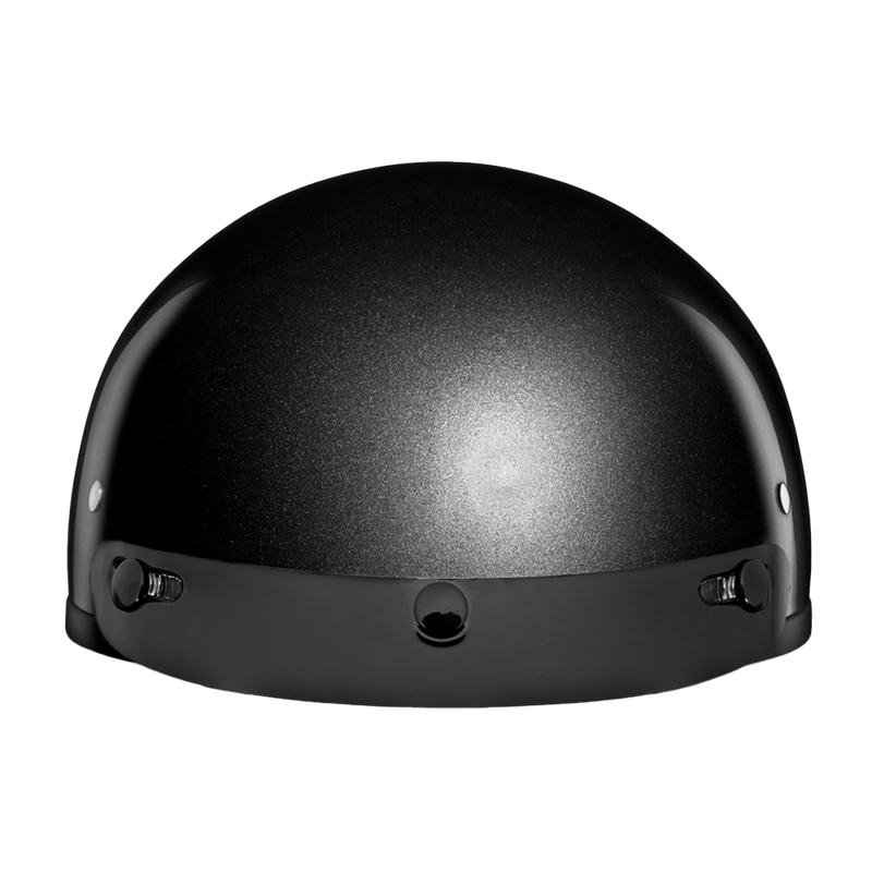 Load image into Gallery viewer, DOT Approved Daytona Skull Cap Half Shell Motorcycle Helmet - Beanie Style for Motorcycles, Cruisers, Scooters, and Mopeds - Gun Metal Grey Metallic