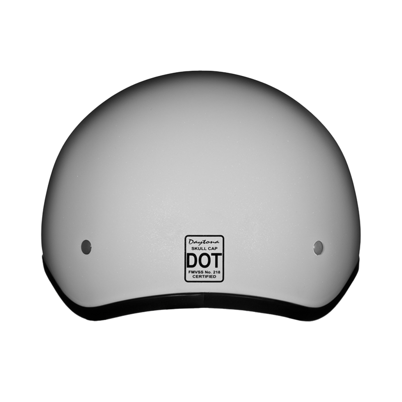 Load image into Gallery viewer, DOT Approved Daytona Skull Cap Half Shell Motorcycle Helmet - Beanie Style for Motorcycles, Cruisers, Scooters, and Mopeds - Pearl White