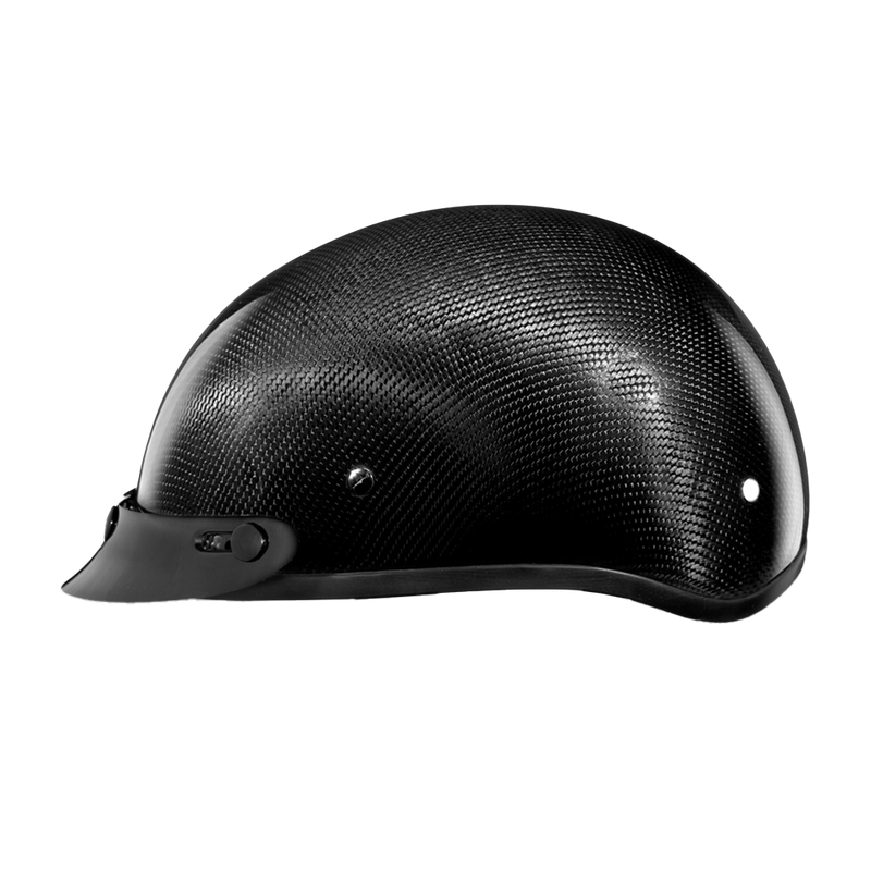 Load image into Gallery viewer, D.O.T. Daytona Skull Cap- Grey Carbon Fiber