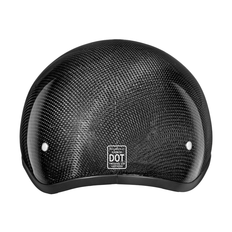 Load image into Gallery viewer, D.O.T. Daytona Skull Cap- Grey Carbon Fiber