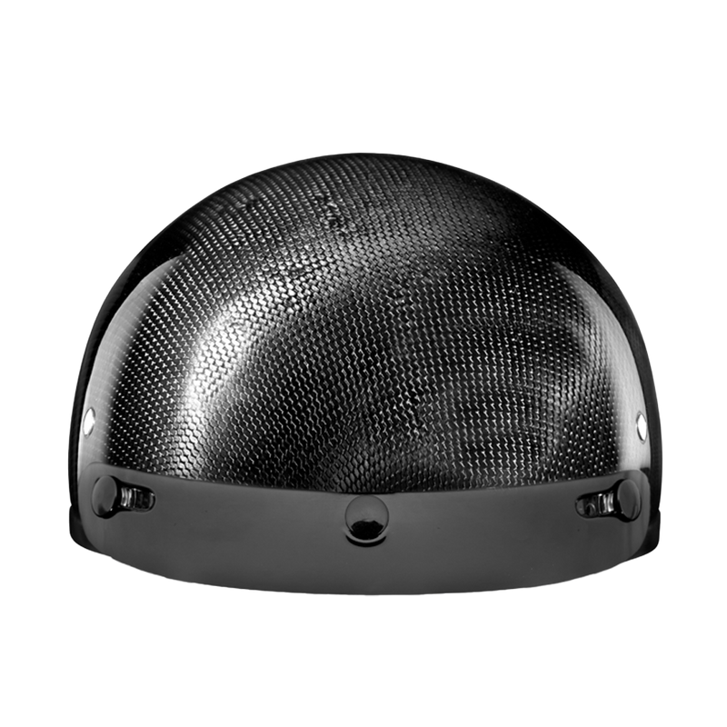 Load image into Gallery viewer, D.O.T. Daytona Skull Cap- Grey Carbon Fiber