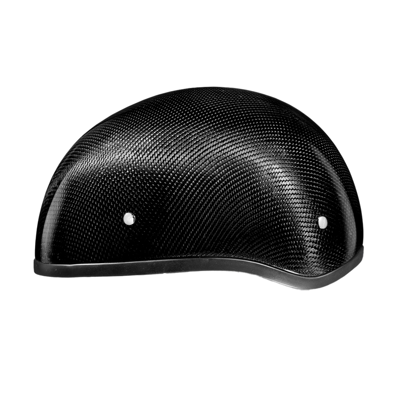 Load image into Gallery viewer, D.O.T. Daytona Skull Cap W/O Visor- Grey Carbon Fiber