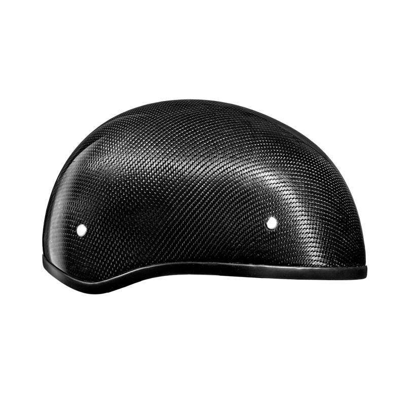 Load image into Gallery viewer, D.O.T. Daytona Skull Cap W/O Visor- Grey Carbon Fiber