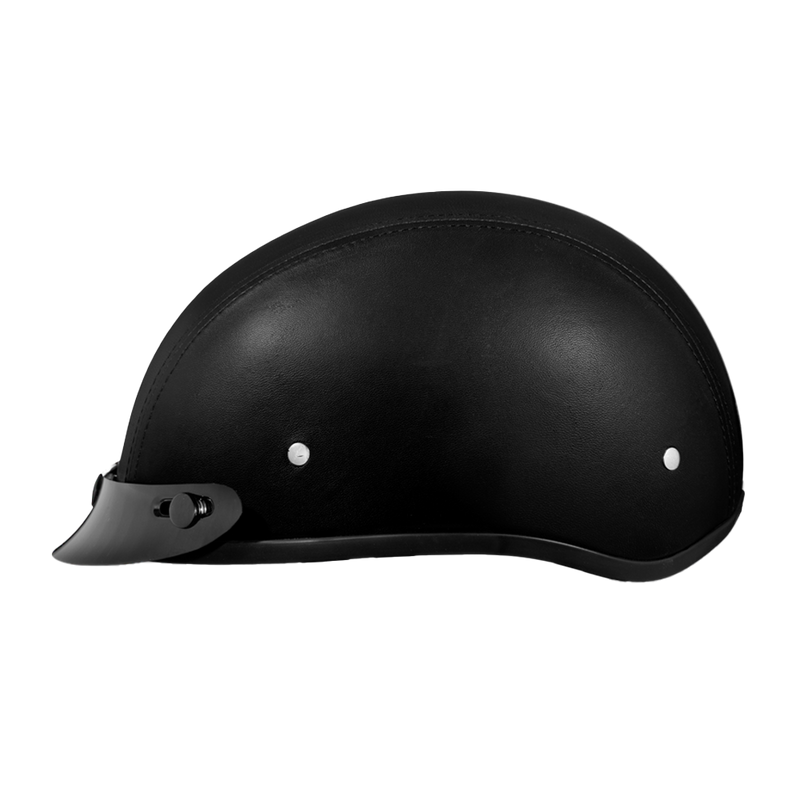 Load image into Gallery viewer, D.O.T. Daytona Skull Cap- Leather Covered