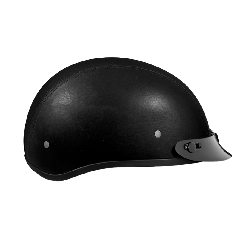Load image into Gallery viewer, D.O.T. Daytona Skull Cap- Leather Covered