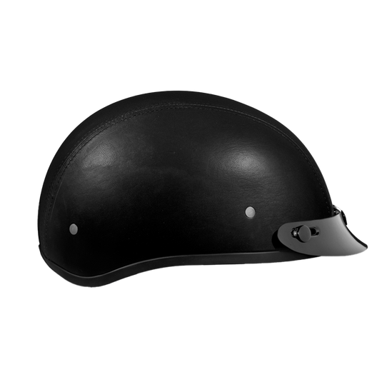 D.O.T. DAYTONA SKULL CAP- LEATHER COVERED