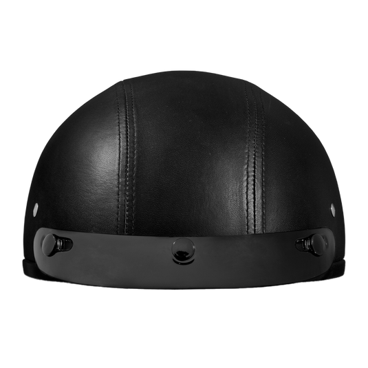 D.O.T. Daytona Skull Cap- Leather Covered