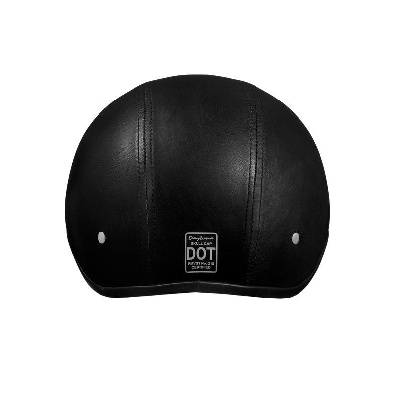 Load image into Gallery viewer, D.O.T. Daytona Skull Cap W/O Visor- Leather Covered