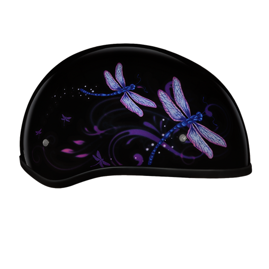 D.O.T. DAYTONA SKULL CAP- W/ DRAGONFLY