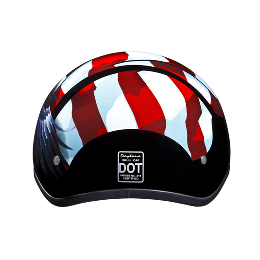 D.O.T. Daytona Skull Cap- W/ Freedom
