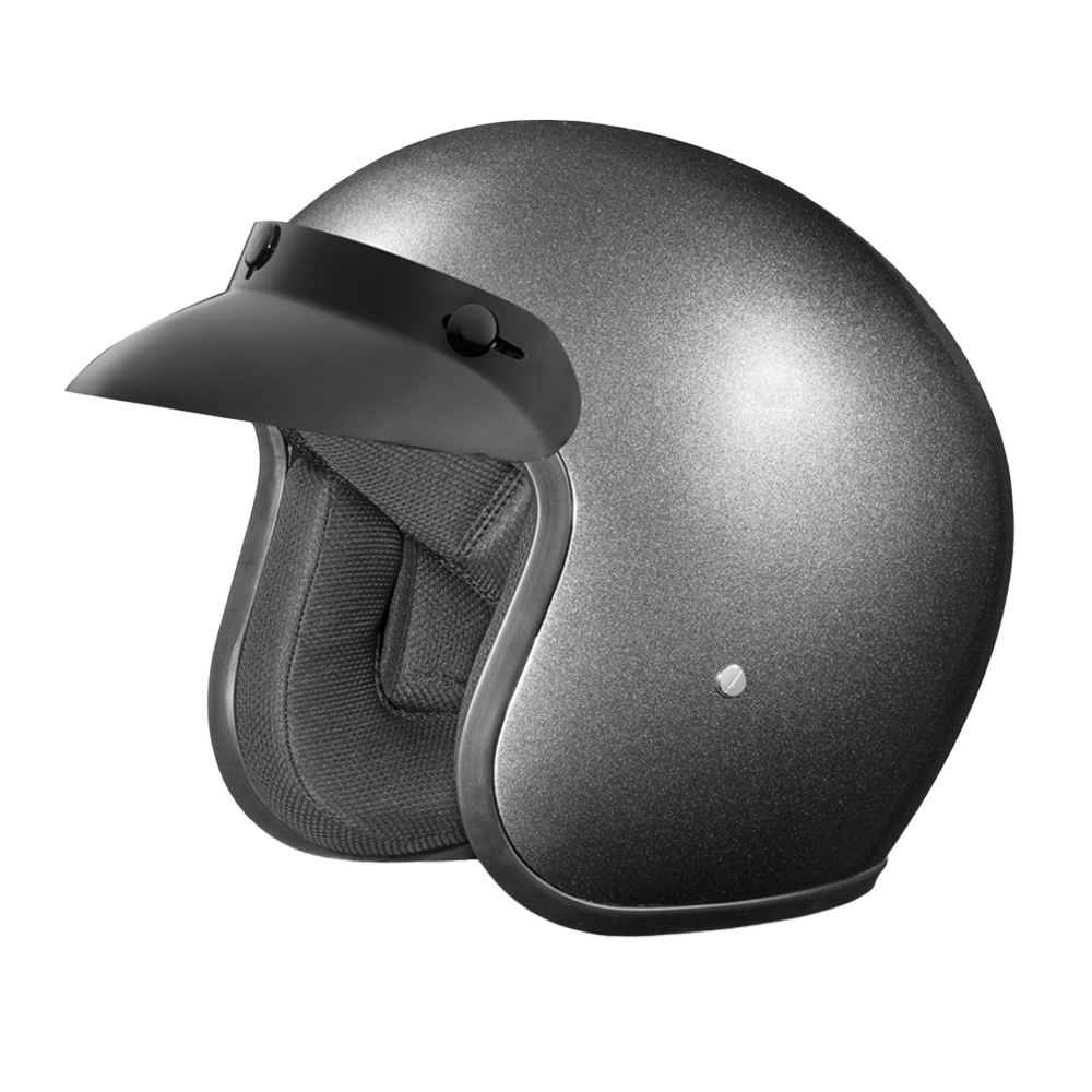 crusier motorcycle helmet color metallic full face D.O.T. Daytona Cruiser- Gun Metal Grey Metallic – Daytona Helmets