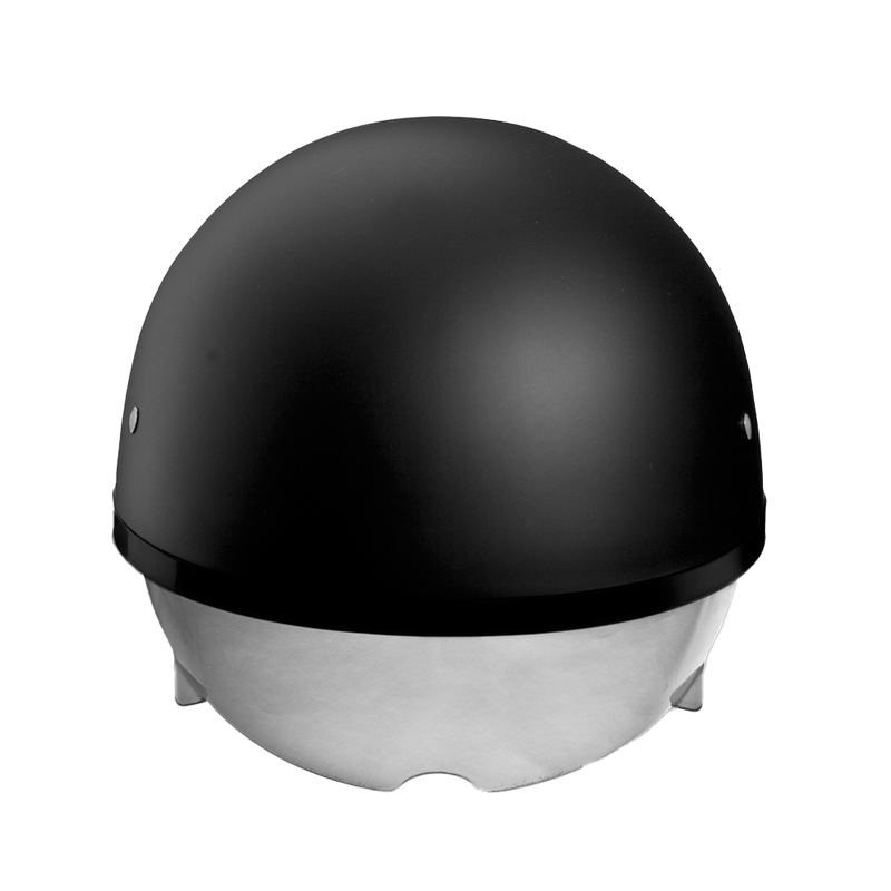 Load image into Gallery viewer, D.O.T. Daytona Skull Cap W/ Inner Shield- Dull Black