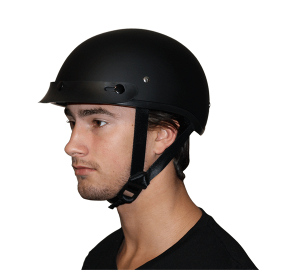Load image into Gallery viewer, DOT Approved Daytona Motorcycle Half Face Helmet - Skull Cap Graphics for Men & Women, Scooters, ATVs, UTVs & Choppers - W/ Live Fast