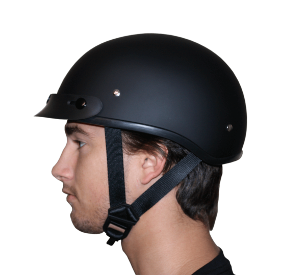 Load image into Gallery viewer, DOT Approved Daytona Motorcycle Half Face Helmet - Skull Cap Graphics for Men & Women, Scooters, ATVs, UTVs & Choppers - W/ Live Fast