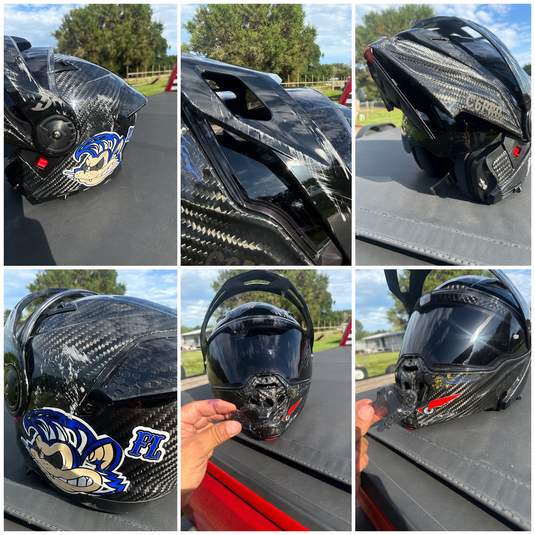 crash motorcycle helmets SDFGDFD Full Face Motorbike Crash Modular Helmet ECE/DOT Approved Full Face Racing Motorcycle Helmet with Sun Visor for Adult Men Women Modular Motorcycle Helmet : Automotive Crash Helmets TRIANGLE Adult Dirt