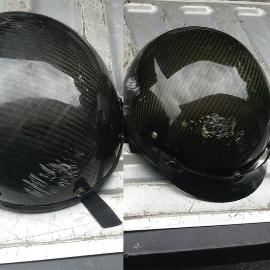 D.O.T. Carbon Fiber 1/2 Shell Motorcycle Helmet