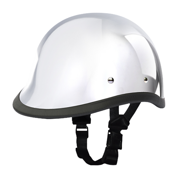 chrome jockey motorcycle helmet Novelty Hawk- Chrome S