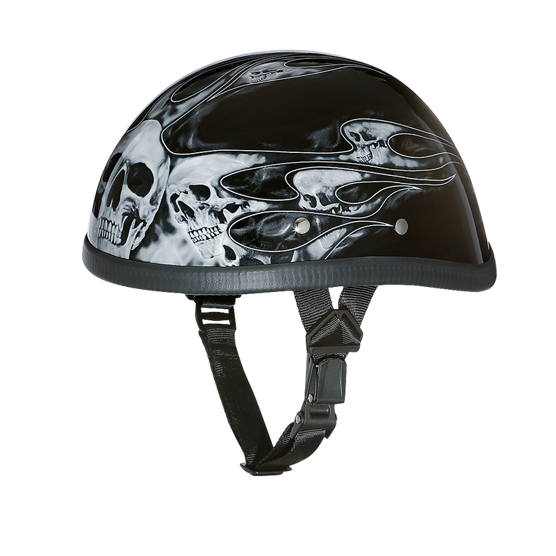 Premium Silver Chrome Helmet
