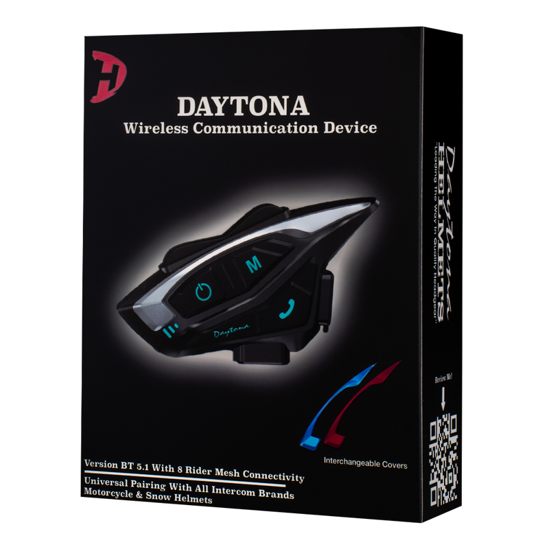 Load image into Gallery viewer, Daytona Helmets Motorcycle Bluetooth Headset - Motorcycle Communication System For All Types of Helmets - 1
