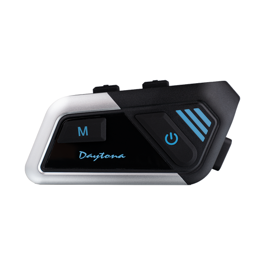 Daytona Helmets Motorcycle Bluetooth Headset - Motorcycle Communication System For All Types of Helmets - Solo