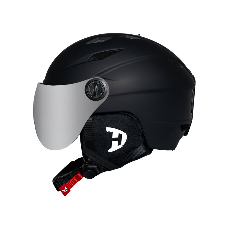 Load image into Gallery viewer, Daytona Ski Helmet - Snowboard Helmet with Anti-Fog Visor - Adjustable Ski Helmet for Men, Women &amp; Youth - Dull Black
