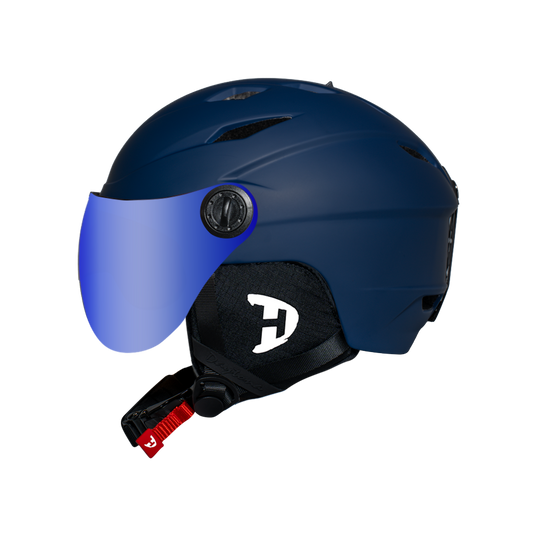Daytona Ski Helmet - Snowboard Helmet with Anti-Fog Visor - Adjustable Ski Helmet for Men, Women & Youth - Dull Blue