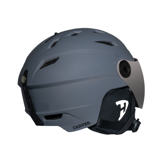 Daytona Ski Helmet - Snowboard Helmet with Anti-Fog Visor - Adjustable Ski Helmet for Men, Women & Youth - Dull Grey