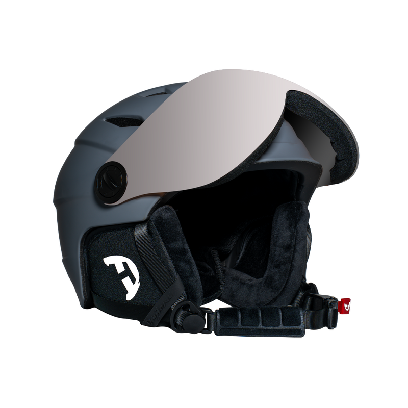 Load image into Gallery viewer, Daytona Ski Helmet - Snowboard Helmet with Anti-Fog Visor - Adjustable Ski Helmet for Men, Women &amp; Youth - Dull Grey

