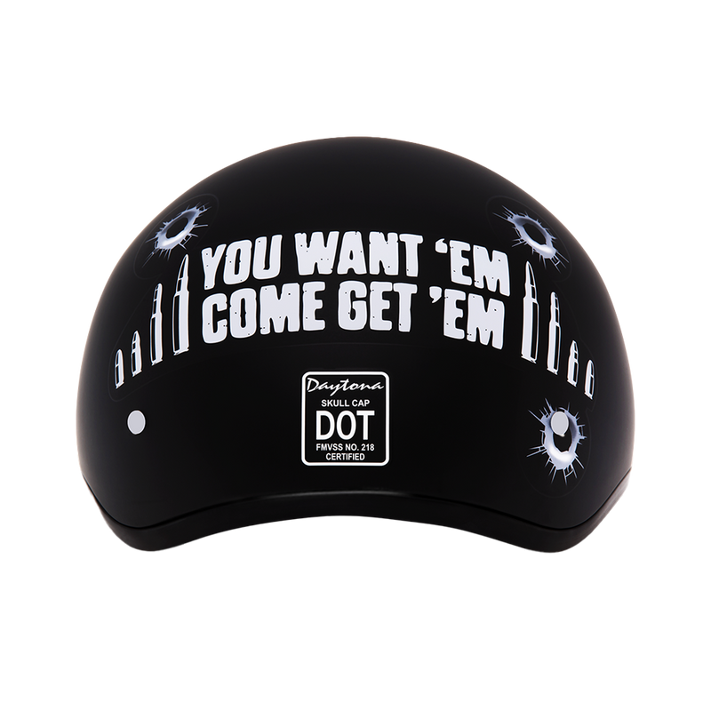 Load image into Gallery viewer, D.O.T. Daytona Skull Cap- W/ Come Get &#39;Em
