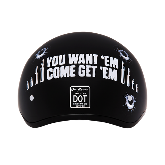 D.O.T. Daytona Skull Cap- W/ Come Get 'Em