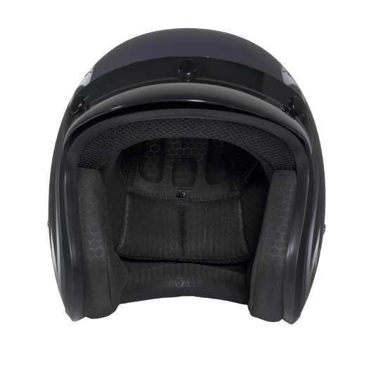 DOT Approved Daytona Cruiser Open Face Motorcycle Helmet - Men, Women & Youth - With Visor & Graphics - W/ Wild Soul