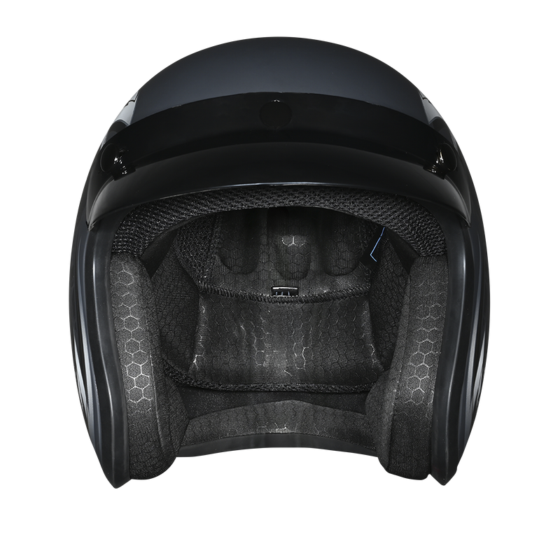 Load image into Gallery viewer, DOT Approved Daytona Cruiser Open Face Motorcycle Helmet - Men, Women &amp; Youth - With Visor &amp; Graphics - W/ Wild Soul
