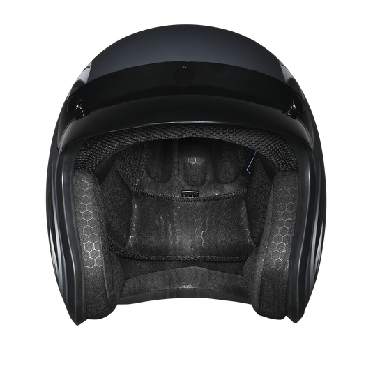 DOT Approved Daytona Cruiser Open Face Motorcycle Helmet - Men, Women & Youth - With Visor & Graphics - W/ Wild Soul