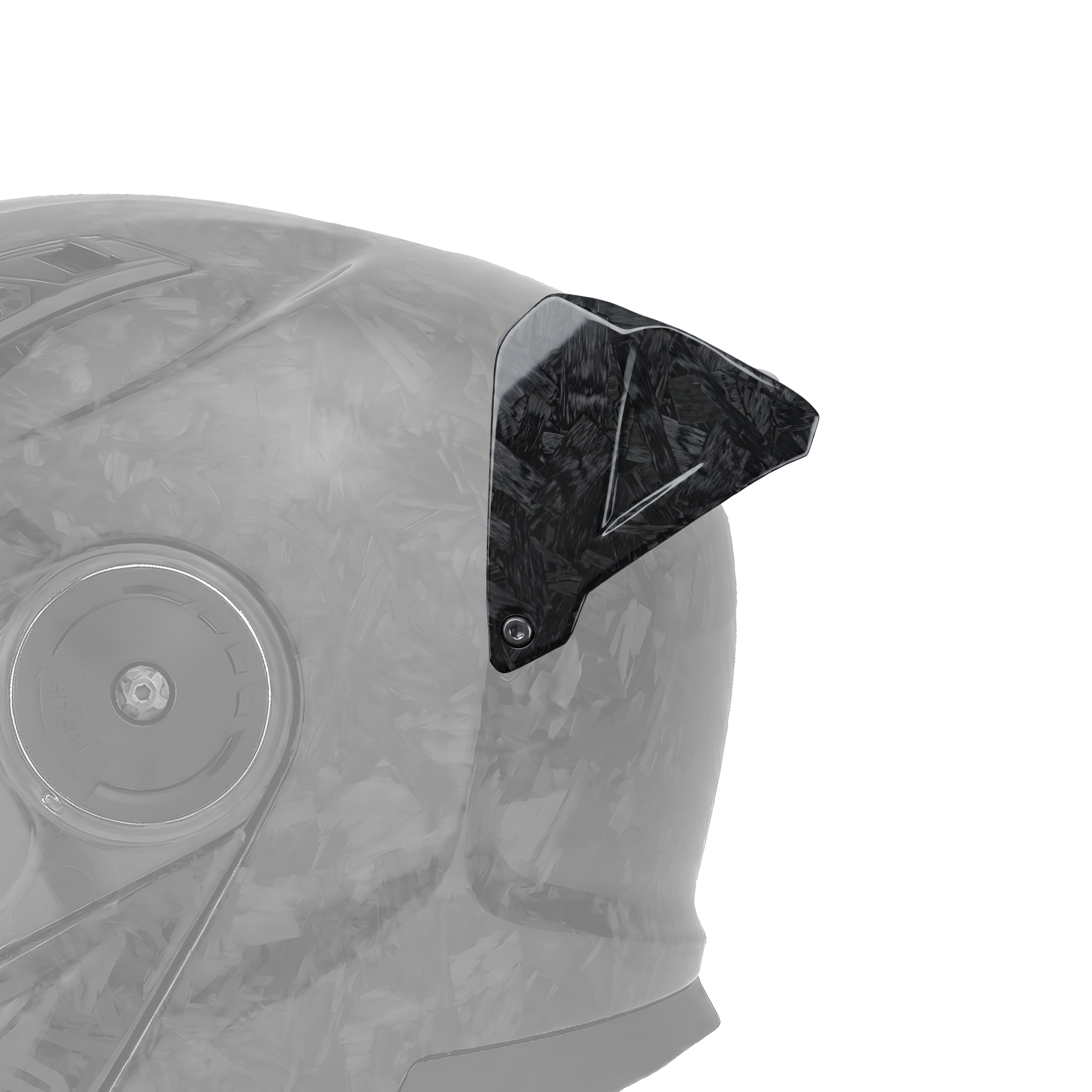 C6 Rear Spoiler- Forged Grey Carbon Fiber – Daytona Helmets